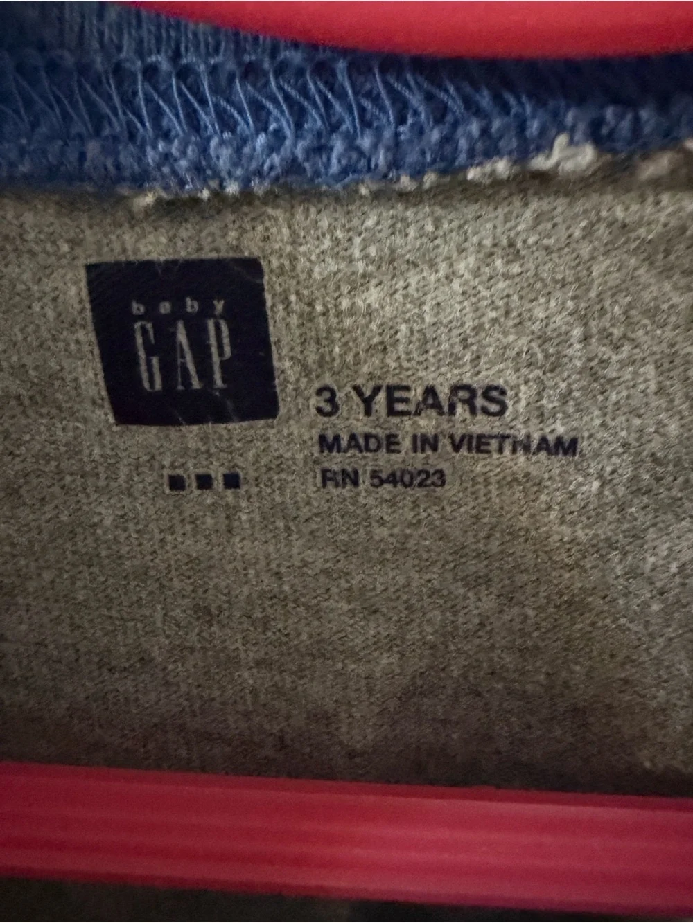 GAP Boys Blue & Gray Chopper Raglan Tee